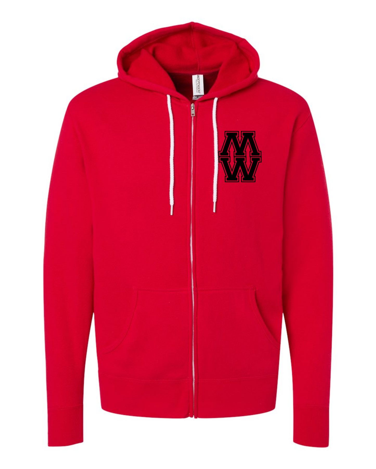 Adult full zip hoodie sweatshirt